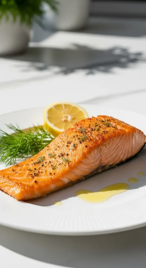 2. Crispy Pan-Seared Salmon