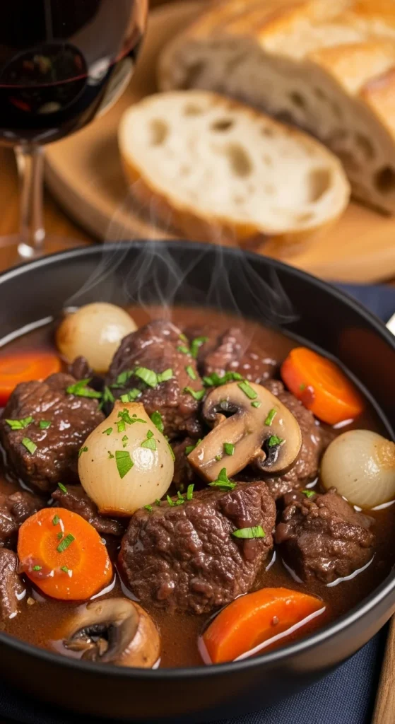 2. Slow-Cooker Beef Bourguignon