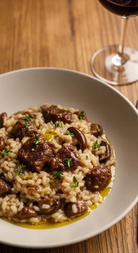 20. Lamb and Mushroom Risotto