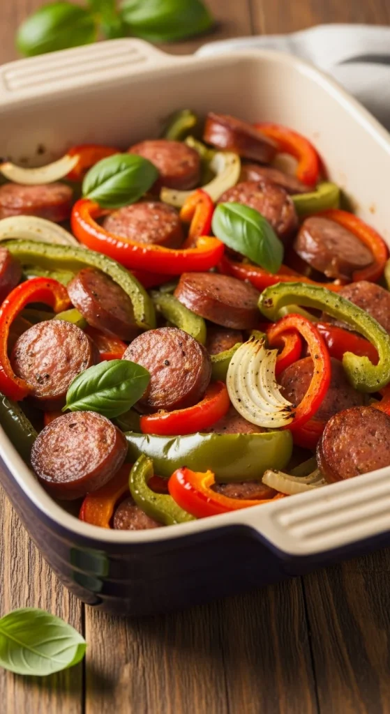 20. Sausage and Pepper Bake