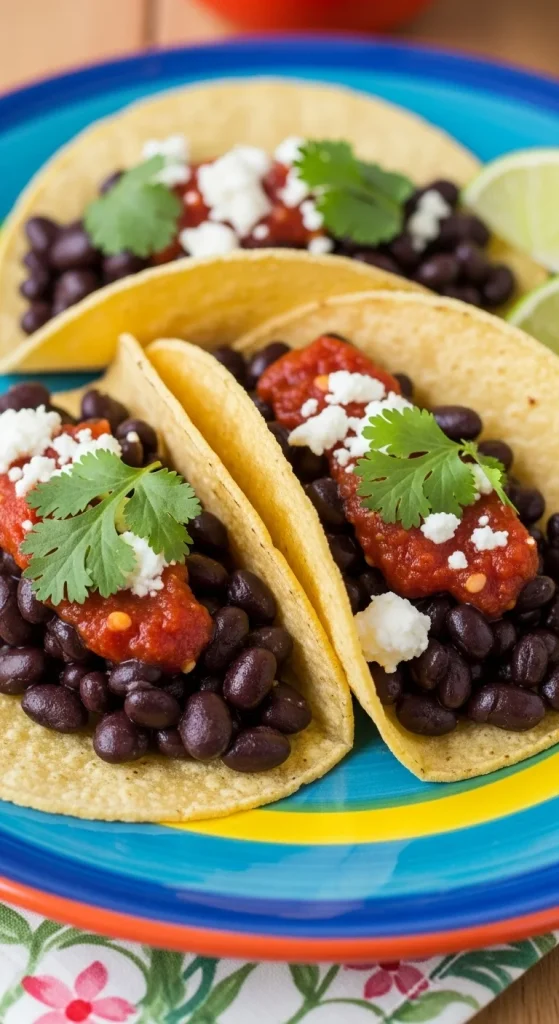 21. Spicy Black Bean Tacos