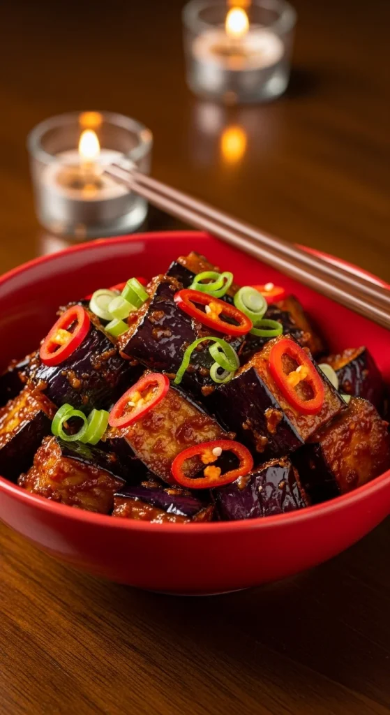 21. Spicy Garlic Eggplant Stir Fry