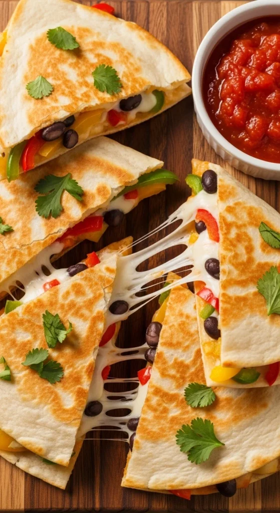 23. Quick Veggie Quesadillas