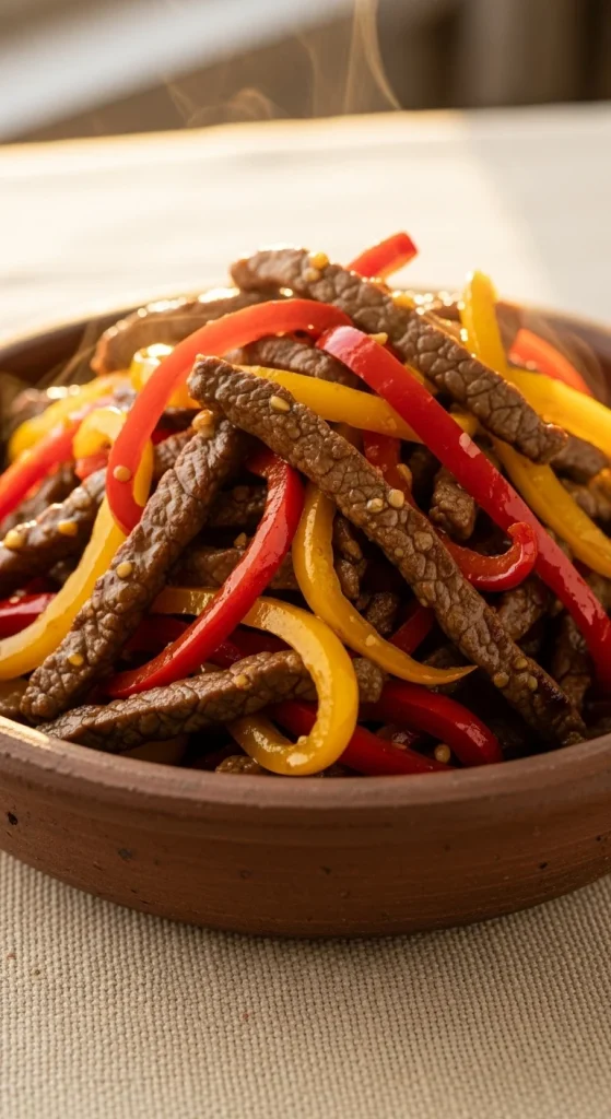 3. Beef and Bell Pepper Stir Fry