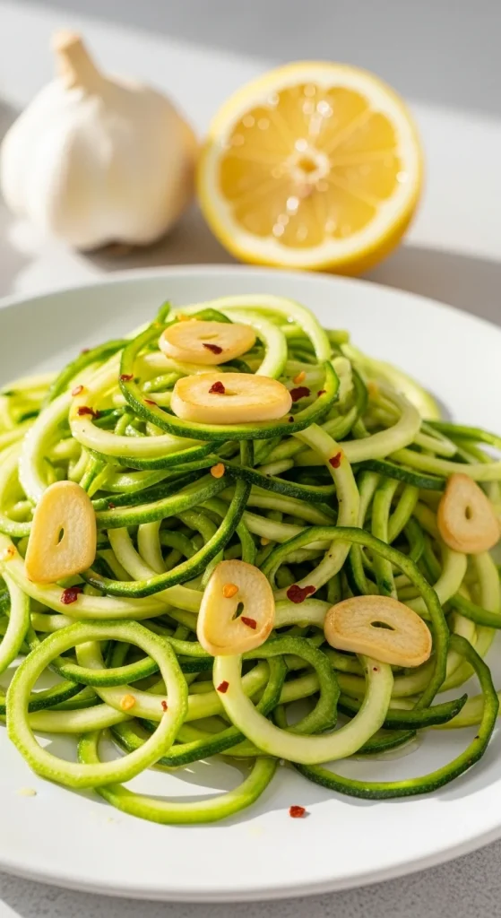 3. Lemon Garlic Zucchini Noodles