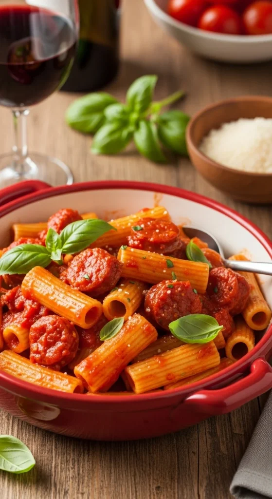 3. Spicy Sausage Rigatoni