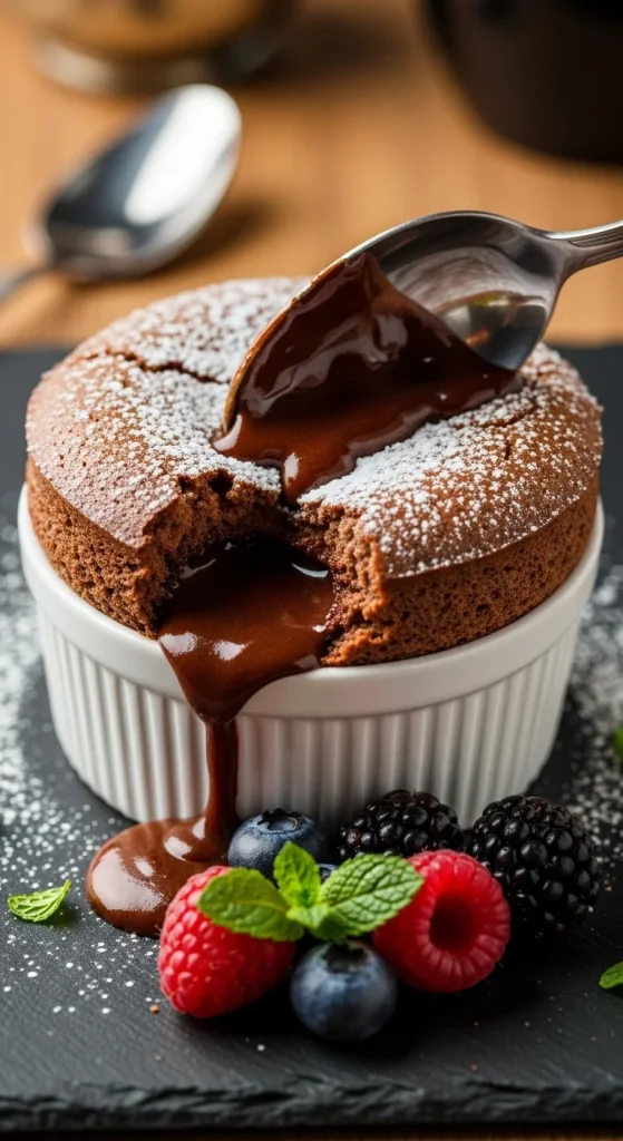4. Chocolate Soufflé