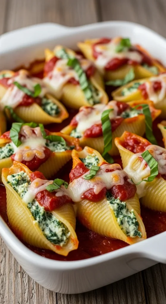 4. Tofu and Spinach Stuffed Shells