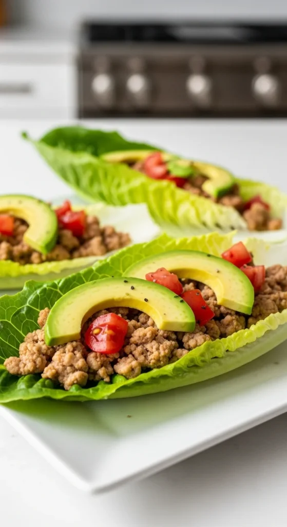 Turkey and Avocado Lettuce Wraps