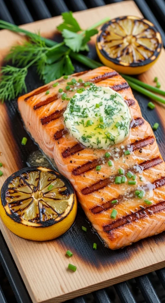 5. Grilled Salmon with Herb Butter
