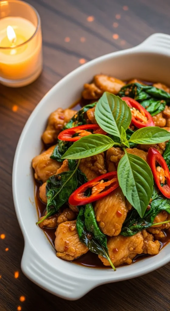 5. Thai Basil Chicken Stir Fry
