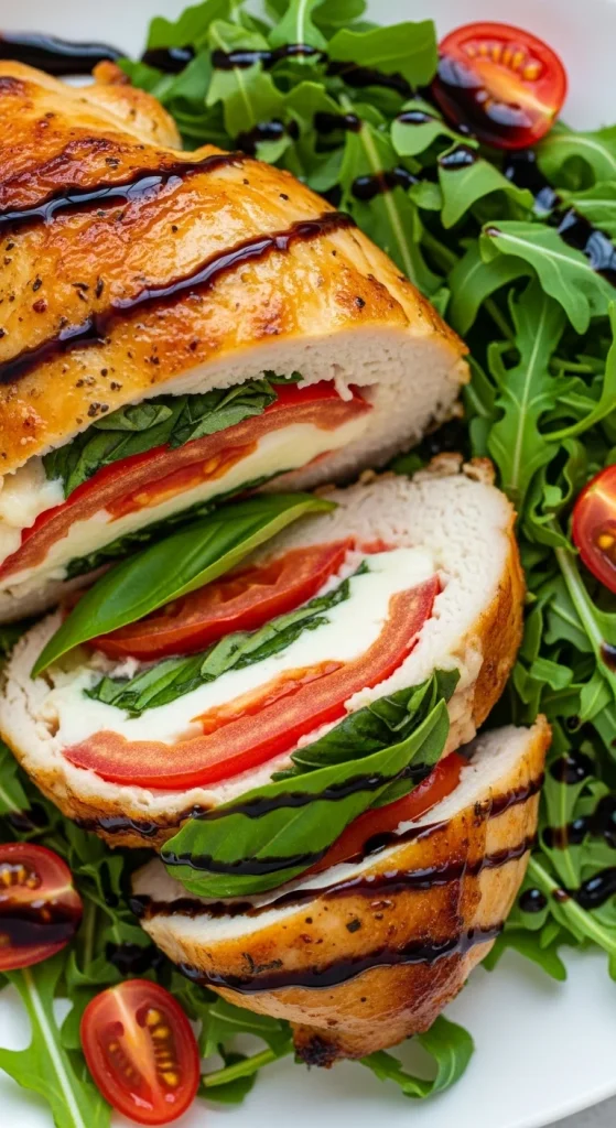 6. Caprese Stuffed Chicken