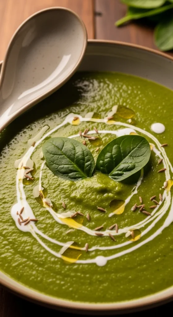 6. Spinach Lentil Soup (Palak Dal)