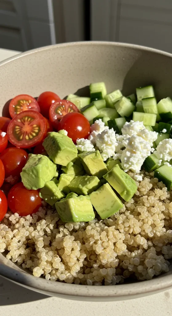 6. Veggie Packed Quinoa Bowl