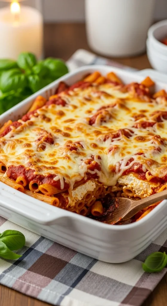 7. Cheesy Baked Ziti