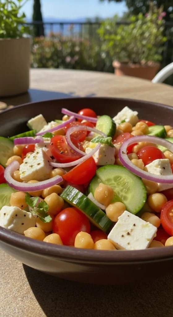 7. Mediterranean Chickpea Salad