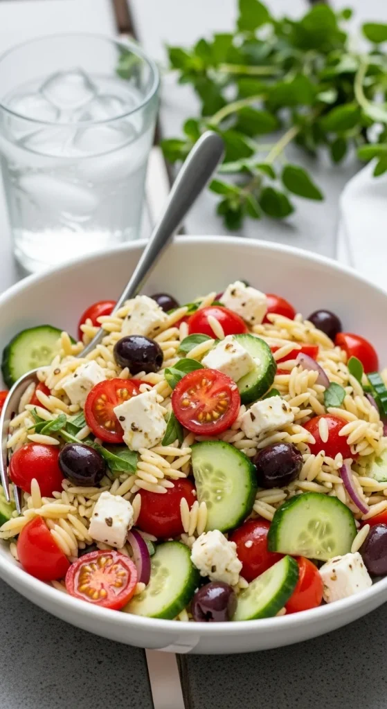 7. Mediterranean Orzo Salad