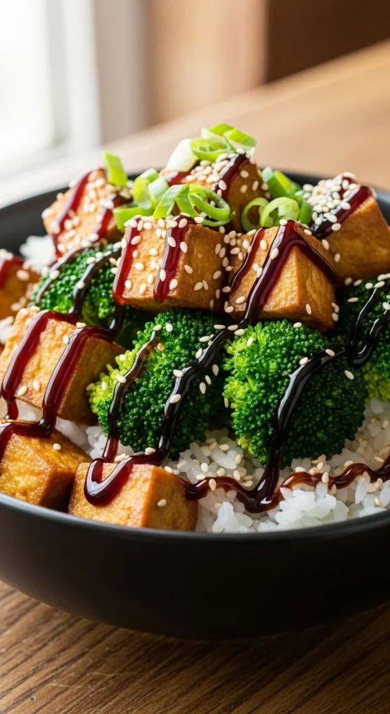 7. Tofu and Broccoli Teriyaki Bowl
