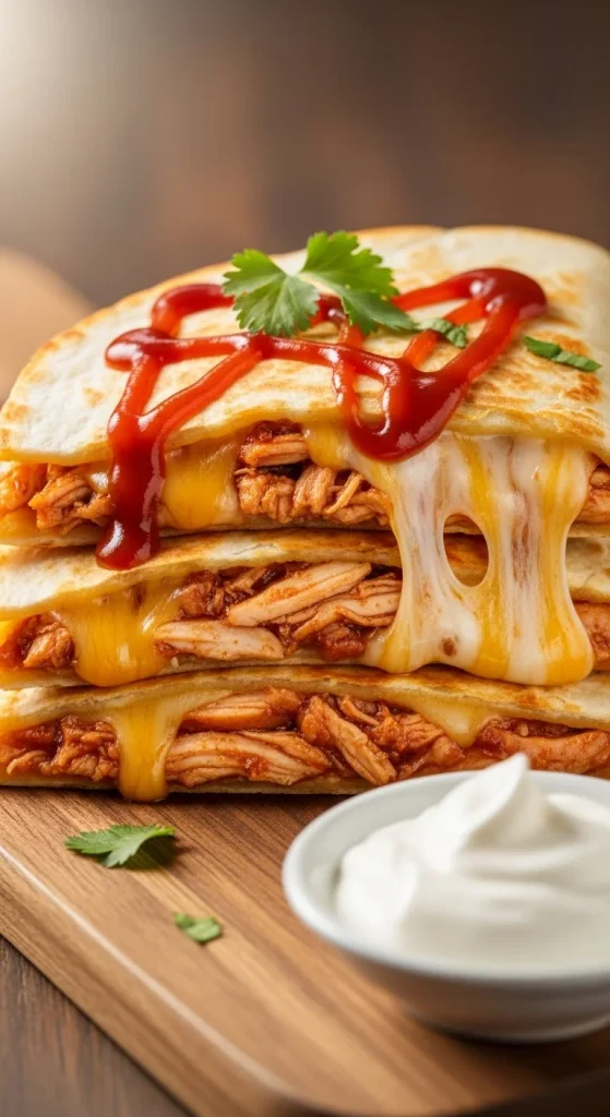 8. BBQ Chicken Quesadillas