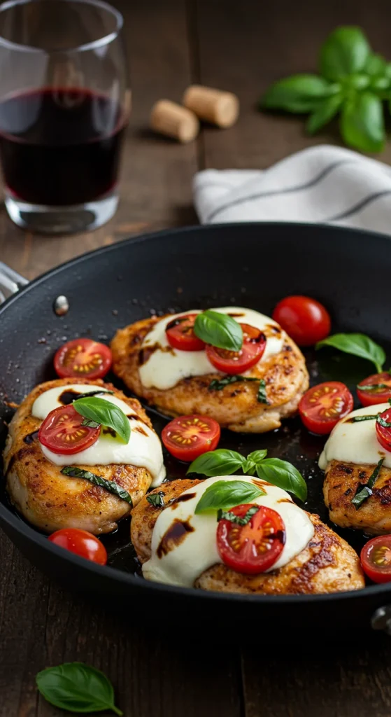 8. Caprese Chicken Skillet