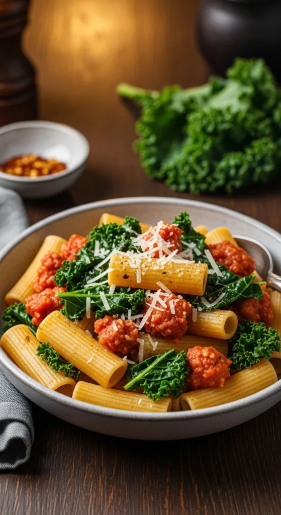 8. Spicy Sausage and Kale Pasta