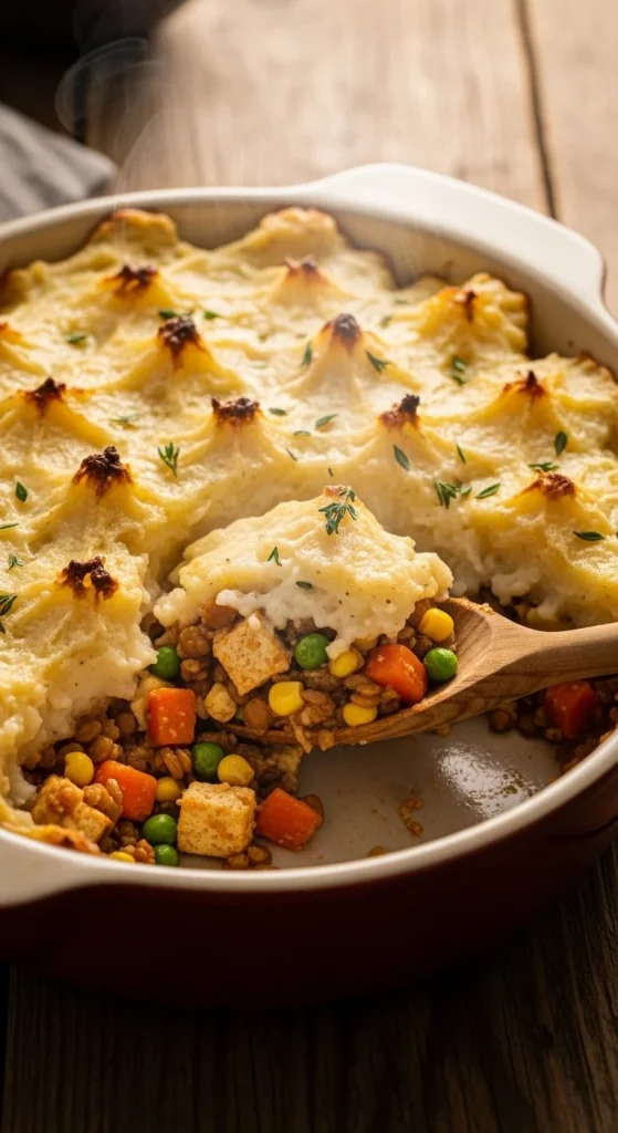 8. Tofu and Lentil Shepherd’s Pie