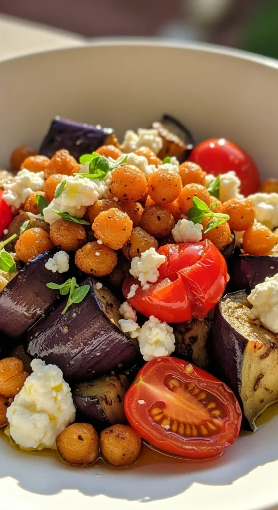 9. Mediterranean Chickpeas and Eggplant
