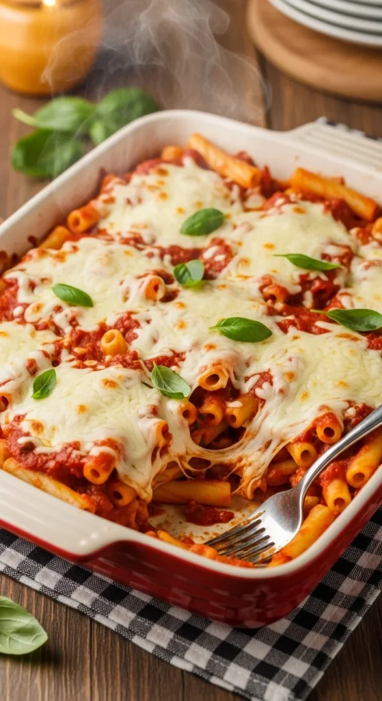 1. Cheesy Baked Ziti