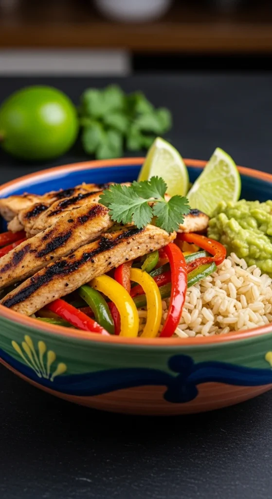 1. Chicken Fajita Bowls
