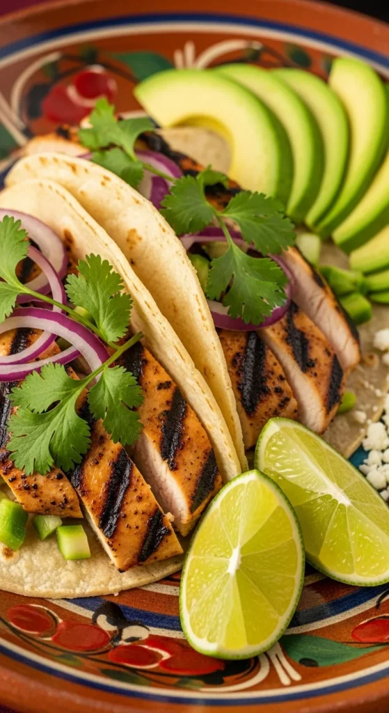1. Chili-Lime Chicken Tacos