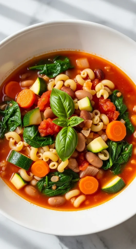 1. Classic Minestrone Soup