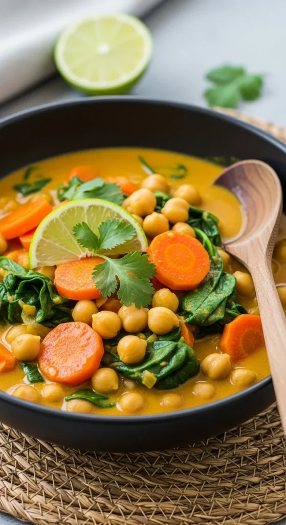 1. Creamy Coconut Chickpea Curry