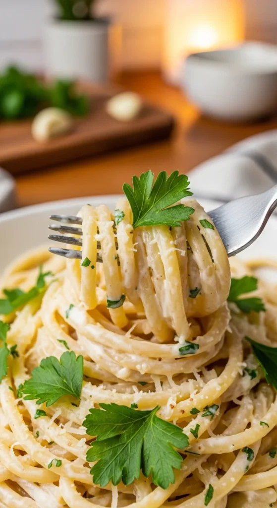 1. Creamy Garlic Parmesan Pasta A One-Pot Wonder