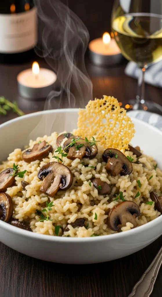 1. Creamy Mushroom Risotto 