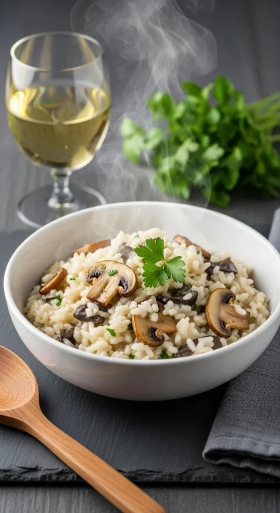 1. Creamy Mushroom Risotto 