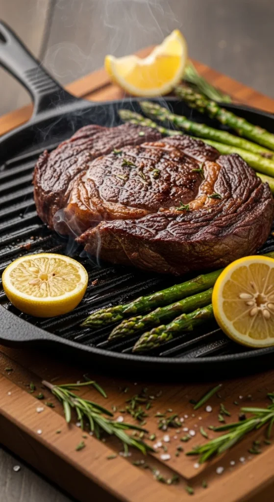 1. Garlic Herb Grilled Steak