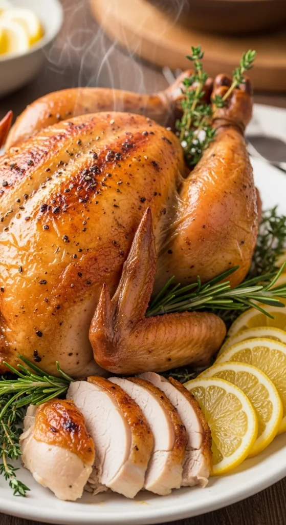 1. Garlic Herb Roasted Chicken