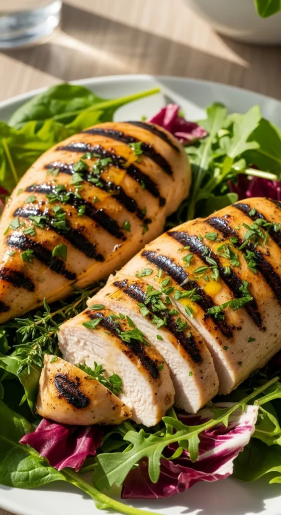 1. Grilled Lemon Herb Chicken