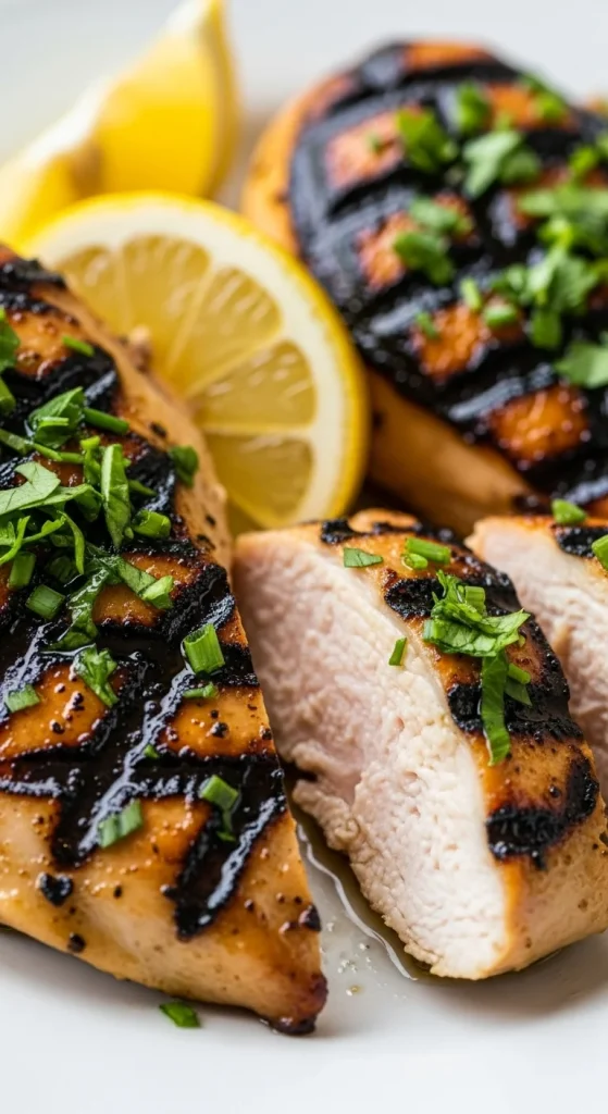 1. Grilled Lemon Herb Chicken Breast
