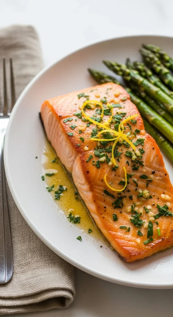 1. Lemon Garlic Butter Salmon