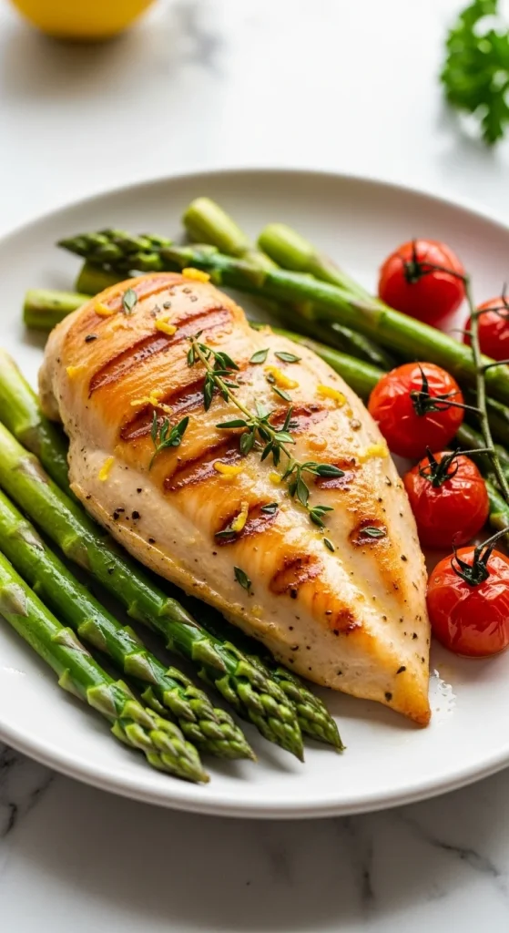 1. Lemon Herb Grilled Chicken 