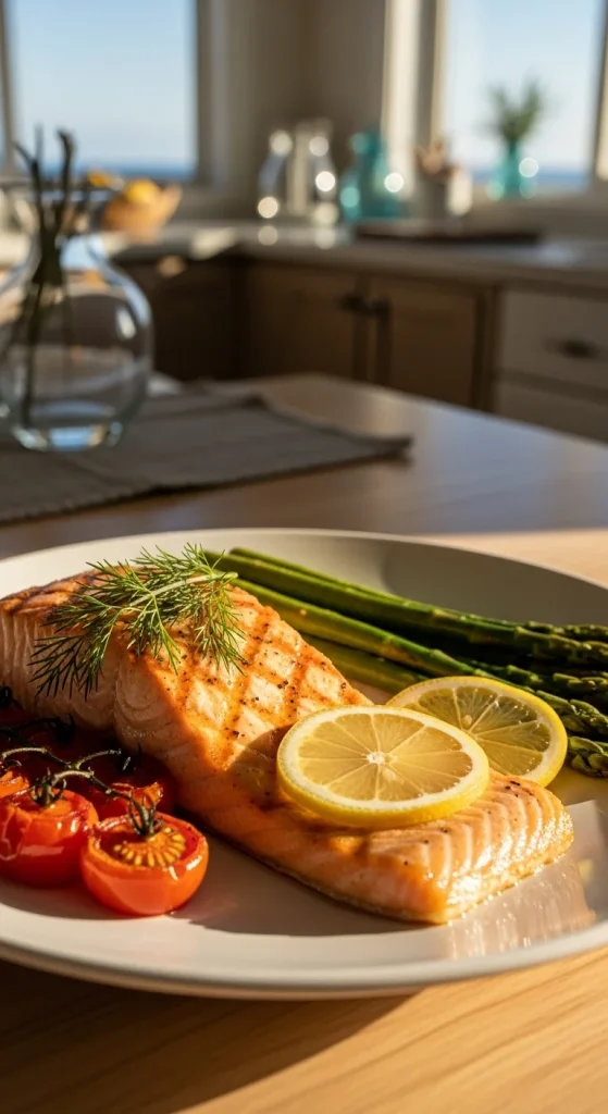 1. Lemon Herb Grilled Salmon