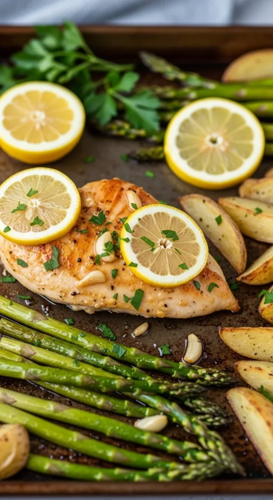 1. One-Pan Lemon Garlic Chicken