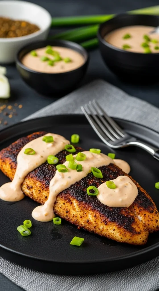 10. Blackened Catfish with Remoulade