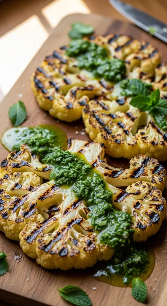 10. Cauliflower Steak with Chimichurri