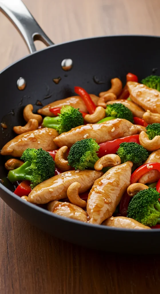 10. Chicken and Broccoli Stir-Fry with Cashews
