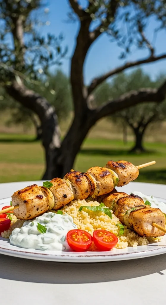 10. Greek Chicken Souvlaki