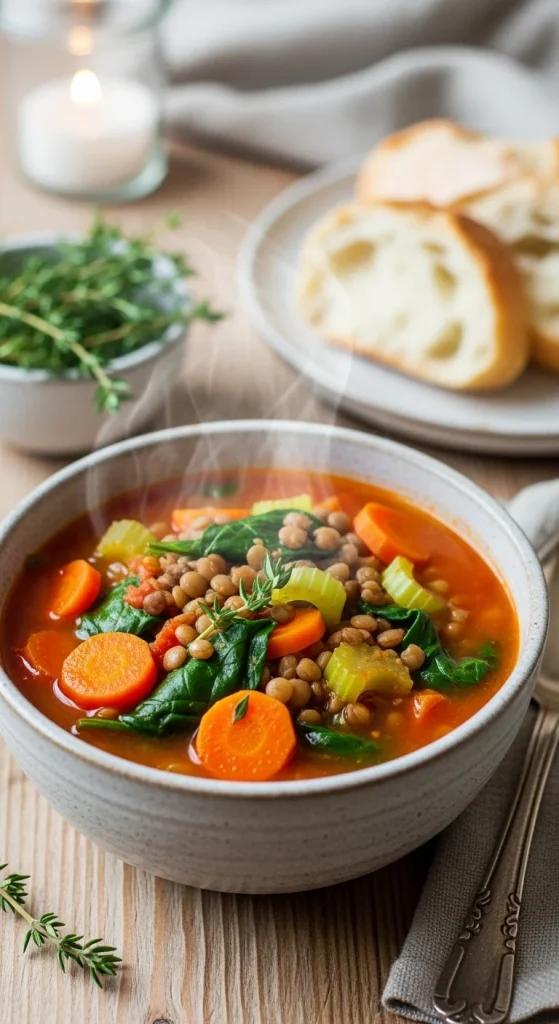 10. Lentil Veggie Soup