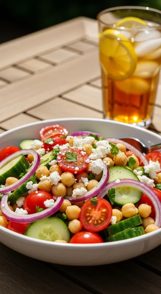 10. Mediterranean Chickpea Salad