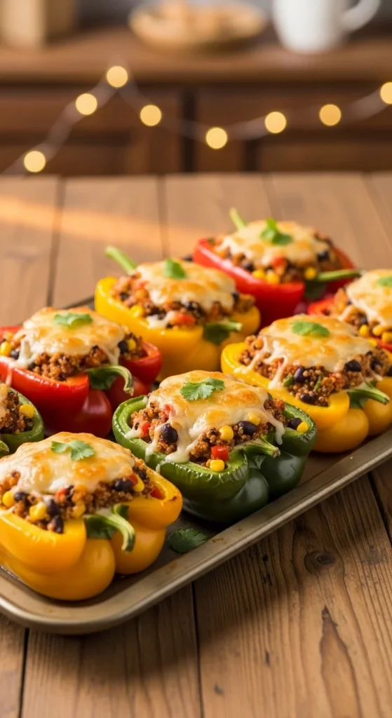 10. Mexican Quinoa Stuffed Peppers